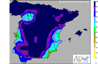 Nevadas en Jaén y Granada y viento muy fuerte en diversas comarcas  