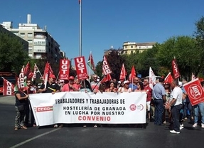 Un 50% de seguimiento de la huelga hostelera de Granada, según sindicatos