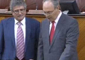 Juan Pablo Durán, presidente del Parlamento con el único apoyo del PSOE-A