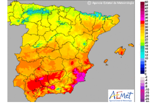 Alerta amarilla en Málaga y Almería por altas temperaturas