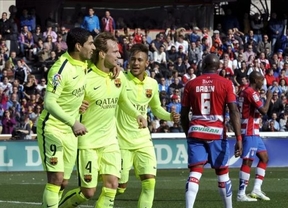 El Barça cumple con solvencia el expediente en Granada (1-3)