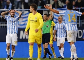 Málaga y Villarreal firman tablas justas (1-1) en un gran encuentro