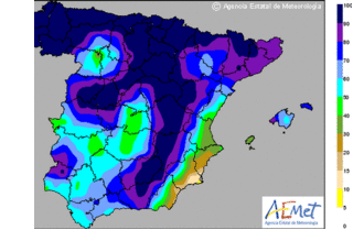 Nevadas y rachas muy fuertes de viento en el oriente de Andalucía  