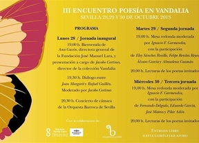 El III Encuentro 'Poesía en Vandalia' reúne a poetas de todas las generaciones