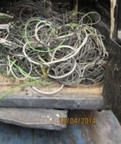Recuperan en Estepa 500 kilos de cable de alumbrado robado tras una persecución