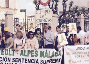Monitores, ALPE y ex de Delphi protestan ante el Parlamento