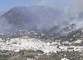 Controlado el incendio forestal en Cómpeta tras arrasar 200 hectáreas