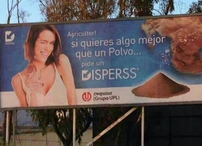 Vallas publicitarias "sexistas" en Almería para promocionar productos agrícolas