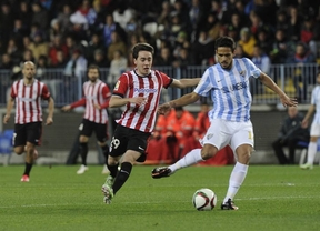Málaga y Athletic empatan sin goles en un partido feo