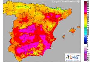 Aumentan las temperaturas en Andalucía oriental y bajan en la occidental