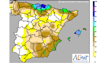 Temperaturas en ligero descenso y lluvias en Cazorla y el interior de Granada