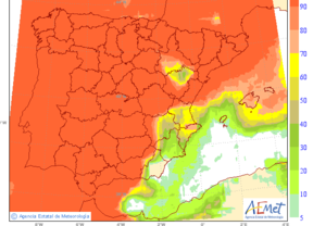Lluvias y fuertes vientos en Andalucía occidental y Almería
