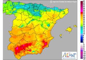 Cielos poco nubosos y temperaturas en ascenso en Andalucía