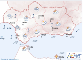 Alerta naranja por lluvia en Huelva y por viento en las sierras occidentales