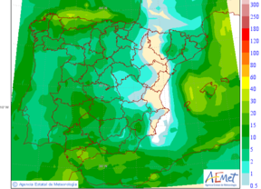 Lluvias localmente fuertes en Andalucía y temperaturas en descenso 