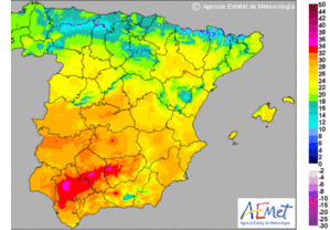Temperaturas sin cambios o en ligero descenso
