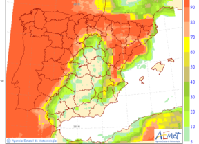 Precipitaciones débiles en el litoral atlántico y el valle del Guadalquivir