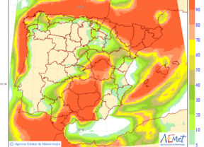 Lluvias y temperaturas en descenso en Andalucía