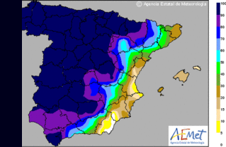 Lluvias débiles y temperaturas en ascenso en el primer día del año