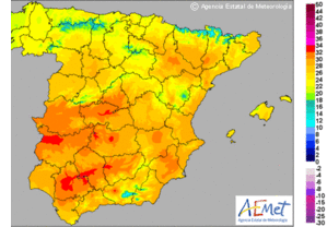 Temperaturas máximas en ligero ascenso en Andalucía  