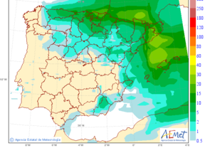 Intervalos nubosos y temperaturas en descenso en Andalucía