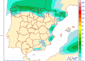Cielo poco nuboso y tormentas en la zona oriental de Andalucía