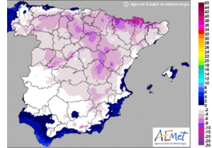 Cielos poco nubosos y temperaturas nocturnas en descenso en Andalucía