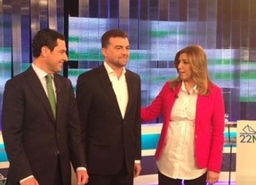 Susana Díaz, Moreno y Maíllo afrontan este lunes en RTVE el segundo debate 'a tres' de la campaña