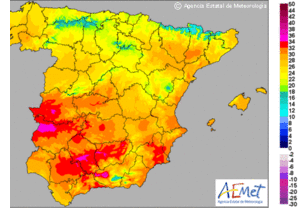 Ligero descenso de las temperaturas, con una máxima de 35 grados en Córdoba