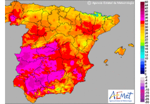Temperaturas de más de 38 grados en valle del Guadalquivir