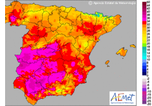 Temperaturas de más de 38 grados en valle del Guadalquivir