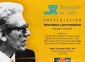 La Diputación de Cádiz edita la obra 'Heterodoxos y prerrománticos' de José Luis Cano