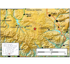 Registrado un terremoto de 2,6 grados en la escala de Richter con epicentro al este de Jayena