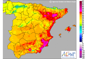 Descenso de las temperaturas en Andalucía, con máximas de 34 grados