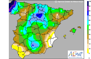 Chubascos en las sierras orientales y temperaturas en ligero descenso