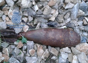 Hallada una granada de mortero del calibre 60 en los alrededores del Camino de la Mella de Jaén