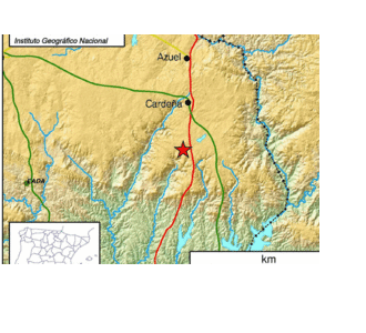 Registrado un terremoto de 2,8 grados cerca de Cardeña