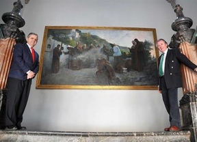 La Diputación de Córdoba restaura el cuadro de Muñoz Lucena 'Plegaria en las ermitas de Córdoba'