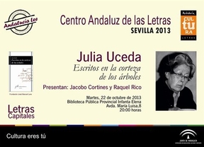 Julia Uceda presenta su nuevo poemario 'Escritos en la corteza de los árboles'  