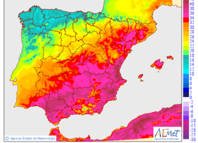 Temperaturas por encima de 38º en el valle del Guadalquivir y del Almanzora