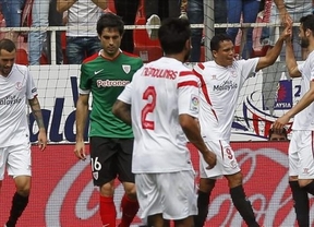 El Sevilla sigue intratable en el Pizjuán (2-0) y corta la racha del Athletic
