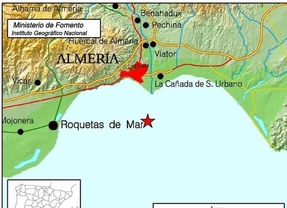 Registrado un terremoto de 2,6 grados en la bahía de Almería