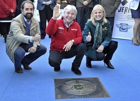 Ángel Nieto inaugura el Paseo de la Fama en Jerez