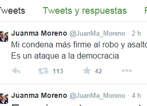 Moreno condena el robo de la sede de UPyD y ve "un ataque a la democracia"
