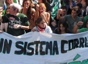 Los estudiantes cifran en un 75% el seguimiento de la huelga en enseñanzas medias