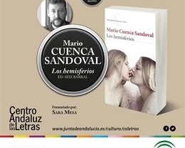 Mario Cuenca Sandoval presenta este martes su novela 'Los hemisferios' 