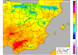 Poco nuboso y temperaturas máximas en descenso en Andalucía