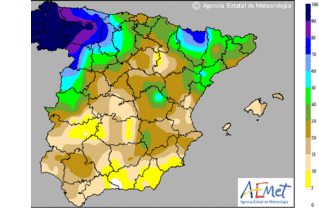 Intervalos nubosos y precipitaciones débiles en el centro de Andalucía