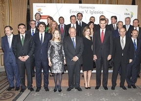 Los Príncipes de Asturias presidieron el homenaje del CEAL Ibérico a Enrique Iglesias