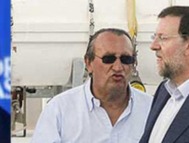 Rajoy, acompañado de Fabra y Camps, amenaza a ZP con pedirle explicaciones por el Falcon todos los días